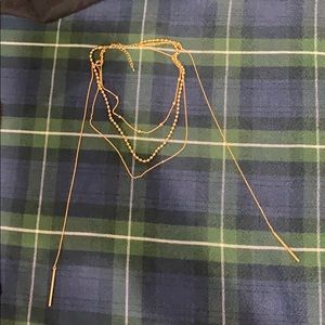 gold layered necklace